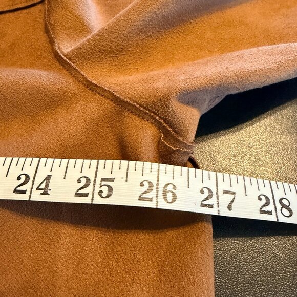 Philosophy Woman Brown Faux Leather Shacket 2X - Picture 5 of 10